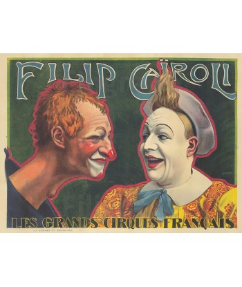 CIRQUE FILIP CAÏROLI CLOWN Riux-POSTER/REPRODUCTION d1 AFFICHE VINTAGE Les magasins à Paris