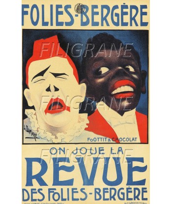 CIRQUE FOTTIT & CHOCOLAT CLOWN  Rpal-POSTER/REPRODUCTION d1 AFFICHE VINTAGE la colonne vertébrale