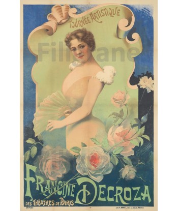 SPECTACLE Francine DECROZA Rajc-POSTER/REPRODUCTION d1 AFFICHE VINTAGE prix