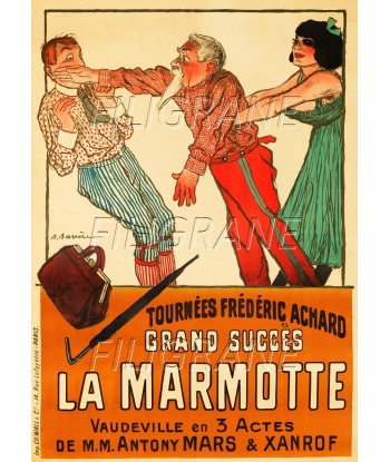 SPECTACLE Frédéric ACHARD LA MARMOTTE Recx-POSTER/REPRODUCTION d1 AFFICHE VINTAGE 50-70% off 