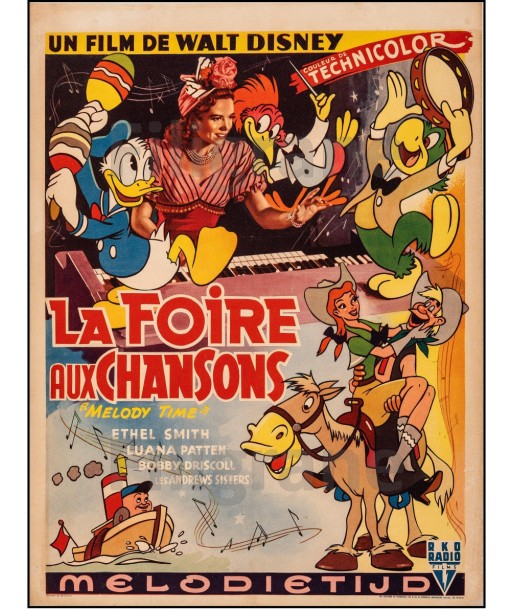 La FOIRE aux CHANSONS FILM Ramm-POSTER/REPRODUCTION d1 AFFICHE VINTAGE chez Cornerstreet bien 