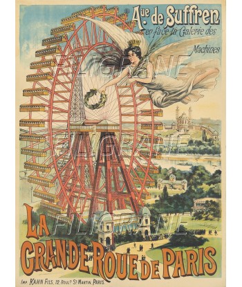 FêTE GRANDE ROUE de PARIS Rkrx-POSTER/REPRODUCTION d1 AFFICHE VINTAGE prix