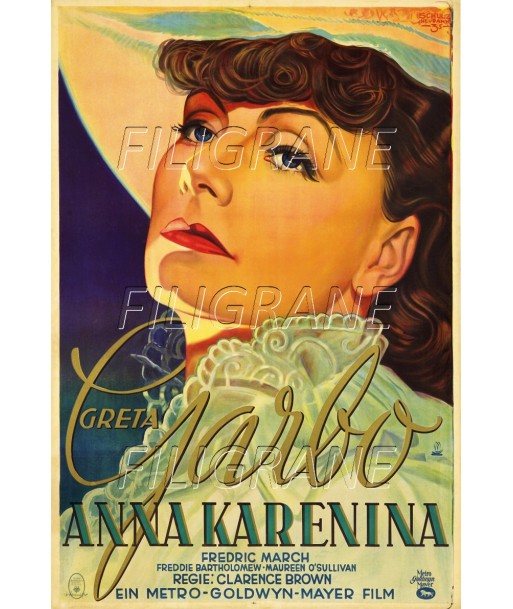 CINéMA GRETA GARBO ANNA KARENINA Rztc-POSTER/REPRODUCTION d1 AFFICHE VINTAGE Livraison rapide