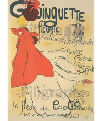 SPECTACLE GUINGUETTE MONTMARTRE-POSTER/REPRODUCTION d1 AFFICHE VINTAGE Amélioration de cerveau avec