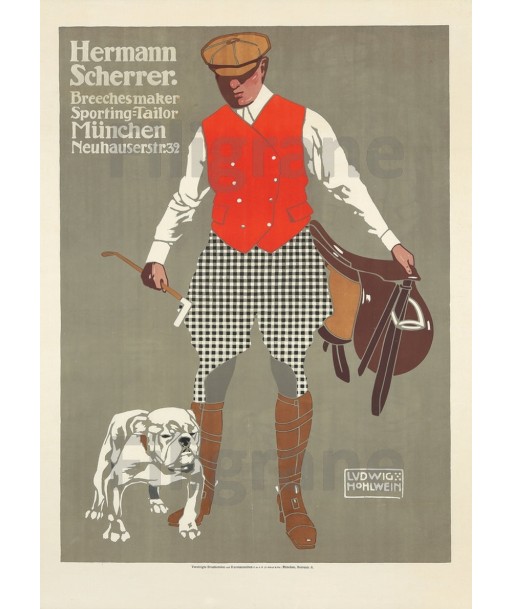 DIVERS HERMANN SCHERRER Rf111-POSTER/REPRODUCTION d1 AFFICHE VINTAGE français