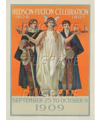 FêTES HUDSON FULTON CELEBRATION 09 Relx-POSTER/REPRODUCTION d1 AFFICHE VINTAGE commande en ligne