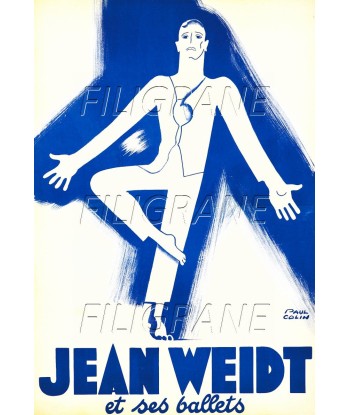 SPECTACLE Jean WEIDT DANSEUR Rkjm-POSTER/REPRODUCTION d1 AFFICHE VINTAGE les muscles