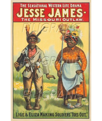 FILM JESSE JAMES Rhrp-POSTER/REPRODUCTION d1 AFFICHE VINTAGE Comparez plus de prix