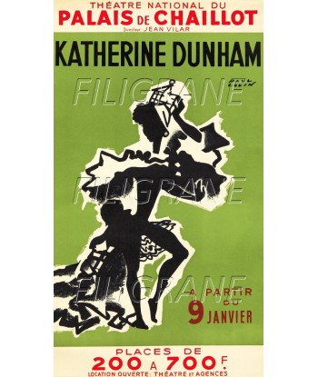 SPECTACLE KATHERINE DUNHAM CHAILLOT Rmpl-POSTER/REPRODUCTION d1 AFFICHE VINTAGE Découvrez la collection