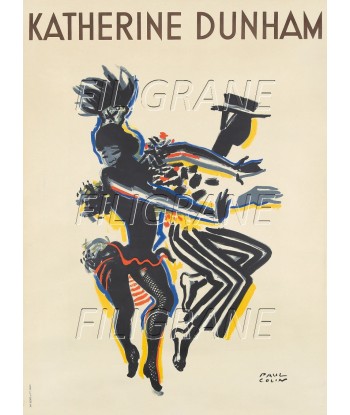 SPECTACLE KATHERINE DUNHAM Rina-POSTER/REPRODUCTION d1 AFFICHE VINTAGE l'évolution des habitudes 