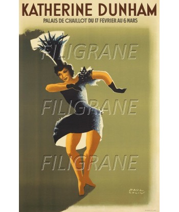 SPECTACLE KATHERINE DUNHAM Rwtn-POSTER/REPRODUCTION d1 AFFICHE VINTAGE votre restaurant rapide dans 