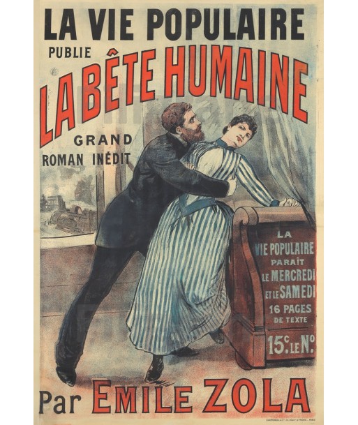 FILM LA BêTE HUMAINE ZOLA Recr-POSTER/REPRODUCTION d1 AFFICHE VINTAGE Comparez et commandez 