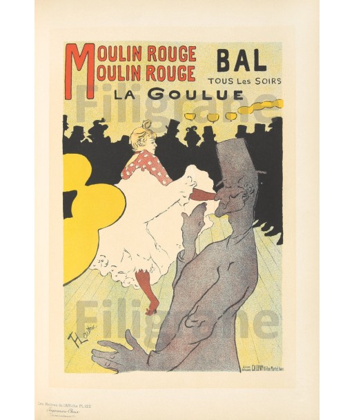 SPECTACLE LA GOULUE MOULIN ROUGE Rfjd-POSTER/REPRODUCTION d1 AFFICHE VINTAGE livraison et retour toujours gratuits