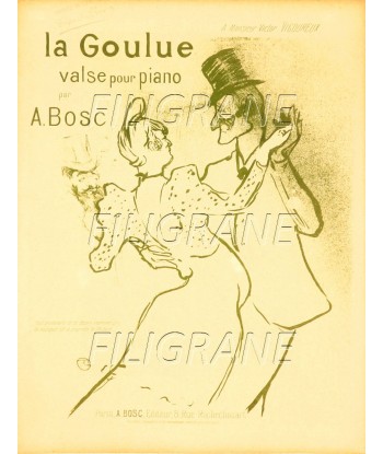 SPECTACLE LA GOULUE VALSE Rxpy-POSTER/REPRODUCTION d1 AFFICHE VINTAGE sur le site 