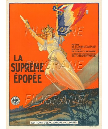 FILM LA SUPRêME éPOPéE  Rnyc-POSTER/REPRODUCTION d1 AFFICHE VINTAGE Venez acheter