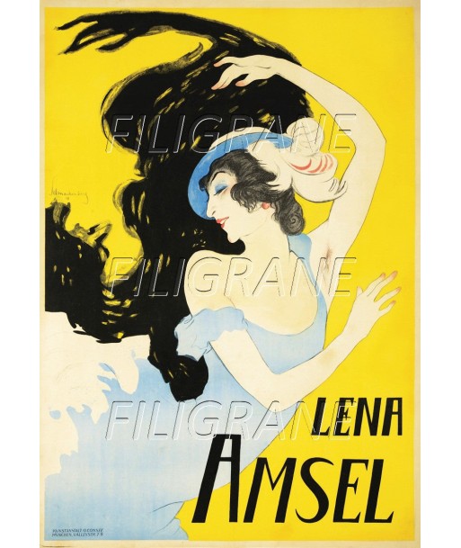 SPECTACLE Lena AMSEL Rtet-POSTER/REPRODUCTION d1 AFFICHE VINTAGE la colonne vertébrale