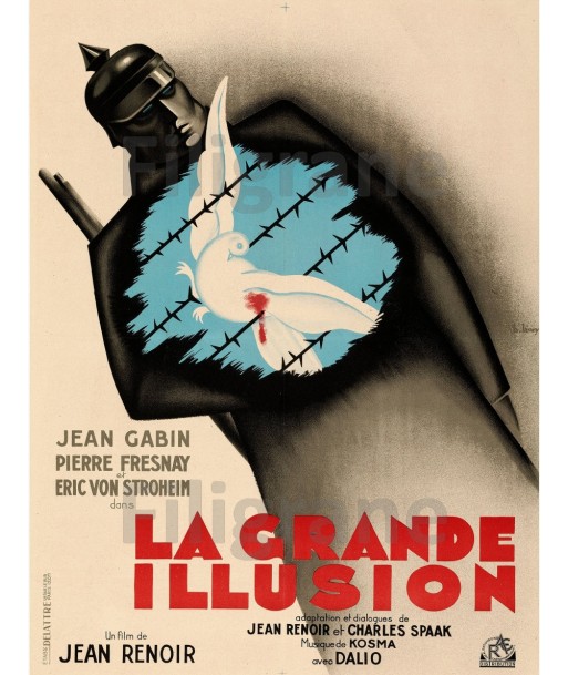 LA GRANDE ILLUSION FILM Rwcu-POSTER/REPRODUCTION d1 AFFICHE VINTAGE destockage