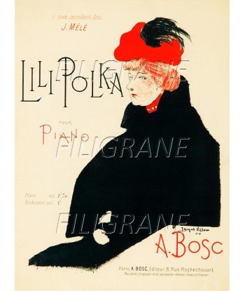 SPECTACLE LILI POLKA Rteh-POSTER/REPRODUCTION d1 AFFICHE VINTAGE offre 