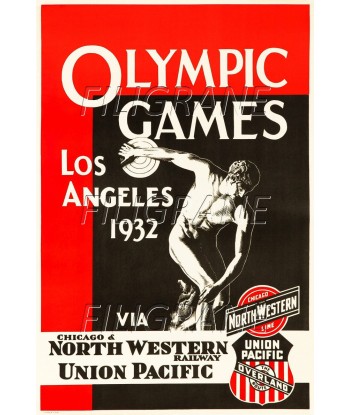 SPORT LOS ANGELES OLYMPIC GAMES Rzwv-POSTER/REPRODUCTION d1 AFFICHE VINTAGE Voir les baskets