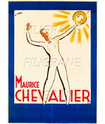 SPECTACLE Maurice CHEVALIER CHANTEUR Rhys-POSTER/REPRODUCTION d1 AFFICHE VINTAGE plus qu'un jeu 