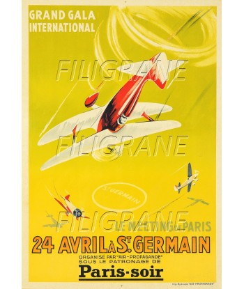 AVIATION MEETING AéRIEN  ST GERMAIN Rfhs-POSTER/REPRODUCTION d1 AFFICHE VINTAGE 2023