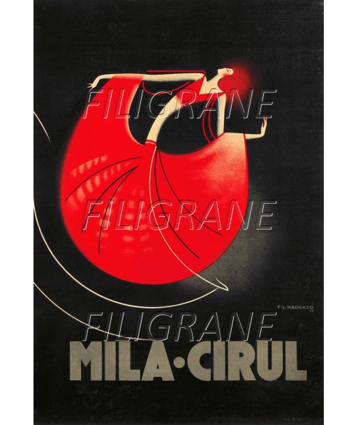 SPECTACLE MILA CIRUL DANSEUSE Rlhk-POSTER/REPRODUCTION d1 AFFICHE VINTAGE Livraison rapide