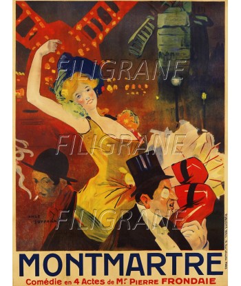 SPECTACLE MONTMARTRE COMéDIE Rcra-POSTER/REPRODUCTION d1 AFFICHE VINTAGE Les êtres humains sont 