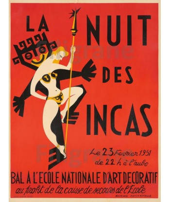 SPECTACLE NUIT des INCAS 1951 Rf165-POSTER/REPRODUCTION d1 AFFICHE VINTAGE Venez découvrir notre 