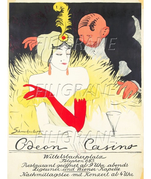 SPECTACLE OdéON CASINO  Rujv-POSTER/REPRODUCTION d1 AFFICHE VINTAGE 50-70% off 