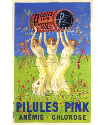 PUB PILULES PINK Rxvf-POSTER/REPRODUCTION d1 AFFICHE VINTAGE suggérées chez