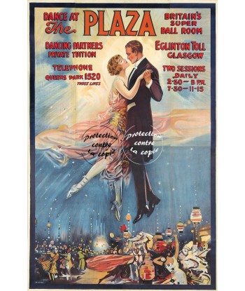 SPECTACLE PLAZA DANCING Rf69-POSTER/REPRODUCTION d1 AFFICHE VINTAGE 2 - 3 jours ouvrés.