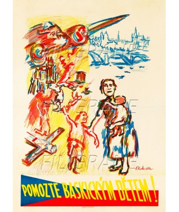 DIVERS POMOZTE BASKICKYM DETEM Rnmz-POSTER/REPRODUCTION d1 AFFICHE VINTAGE de votre