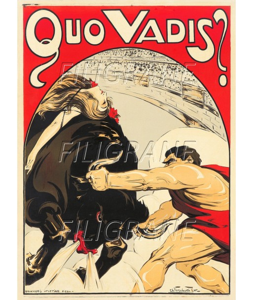 SPECTACLE QUO VADIS CORRIDA Rvft-POSTER/REPRODUCTION d1 AFFICHE VINTAGE À commander