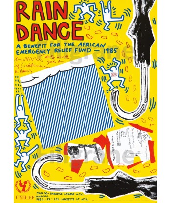 SPECTACLE RAIN DANCE 1985 Rsfi-POSTER/REPRODUCTION d1 AFFICHE VINTAGE livraison et retour toujours gratuits