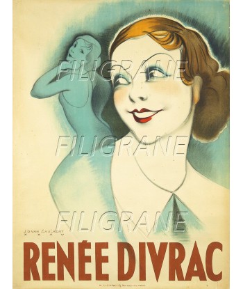 SPECTACLE Renée DIVRAC Rivq-POSTER/REPRODUCTION d1 AFFICHE VINTAGE paiement sécurisé