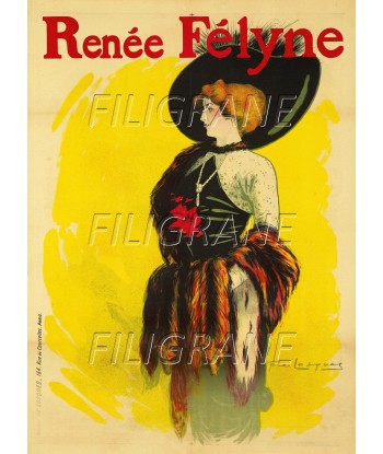 SPECTACLE Renée FéLYNE Rthq-POSTER/REPRODUCTION d1 AFFICHE VINTAGE d'Europe débarque