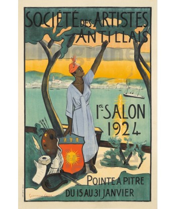 EXPO SALON ANTILLAIS 1924 Rvud-POSTER/REPRODUCTION d1 AFFICHE VINTAGE suggérées chez