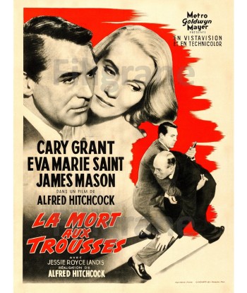 La MORT aux TROUSSES  FILM Retd-POSTER/REPRODUCTION d1 AFFICHE VINTAGE 50% de réduction en Octobre 2024