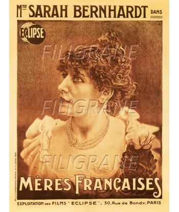 SPECTACLE Sarah BERNHARDT ACTRICE Renx-POSTER/REPRODUCTION d1 AFFICHE VINTAGE de pas cher