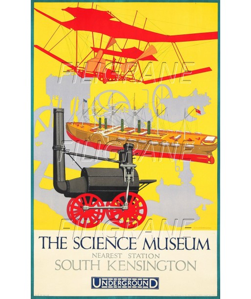 EXPO THE SCIENCE MUSEUM Rygz-POSTER/REPRODUCTION d1 AFFICHE VINTAGE paiement sécurisé