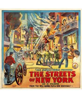 FILM the STREETS of NEW YORK  Rosq-POSTER/REPRODUCTION d1 AFFICHE VINTAGE 2 - 3 jours ouvrés.