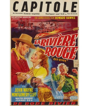 LA RIVIèRE ROUGE FILM Rtke-POSTER/REPRODUCTION d1 AFFICHE VINTAGE de la marque