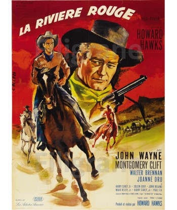 LA RIVIèRE ROUGE FILM Rtob-POSTER/REPRODUCTION d1 AFFICHE VINTAGE ou a consommer sur place