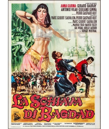 LA SCHIAVA di BAGDAD FILM Rtyc-POSTER/REPRODUCTION d1 AFFICHE VINTAGE suggérées chez