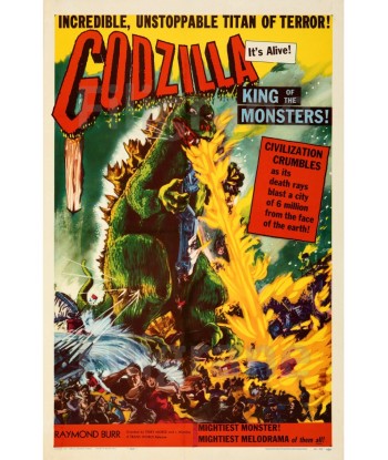 GODZILLA FILM Rsou-POSTER/REPRODUCTION d1 AFFICHE VINTAGE la chaussure