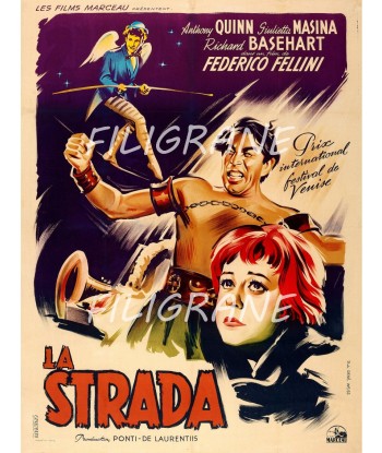 LA STRADA FILM Rytr-POSTER/REPRODUCTION d1 AFFICHE VINTAGE des créatures d'habitude