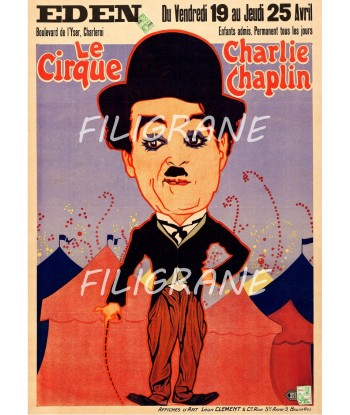 LE CIRQUE FILM CHAPLIN Rtbu-POSTER/REPRODUCTION d1 AFFICHE VINTAGE pour bénéficier 