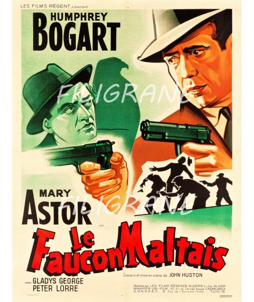 LE FAUCON MALTAIS FILM Rhou-POSTER/REPRODUCTION d1 AFFICHE VINTAGE Vous souhaitez 