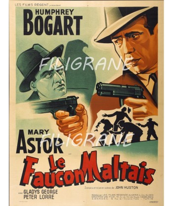 LE FAUCON MALTAIS FILM Rztn-POSTER/REPRODUCTION d1 AFFICHE VINTAGE la chaussure