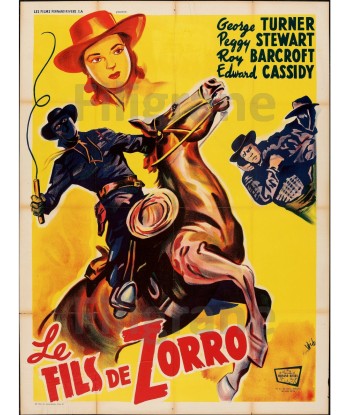 LE FILS de ZORRO FILM Rtmf-POSTER/REPRODUCTION d1 AFFICHE VINTAGE les ligaments